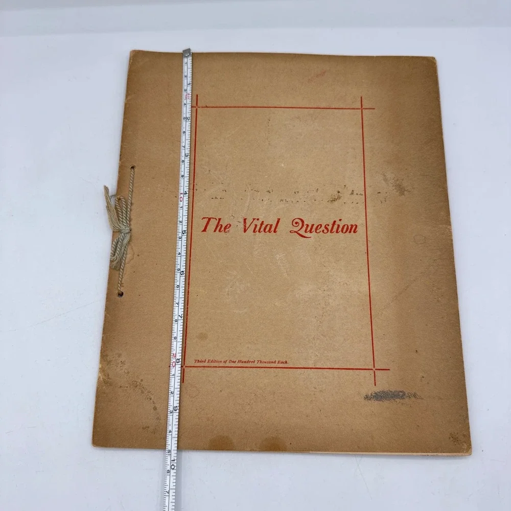 H. D. Perky The Vital Question Antique 1897 Tan Shredded Wheat Cookbook Advert